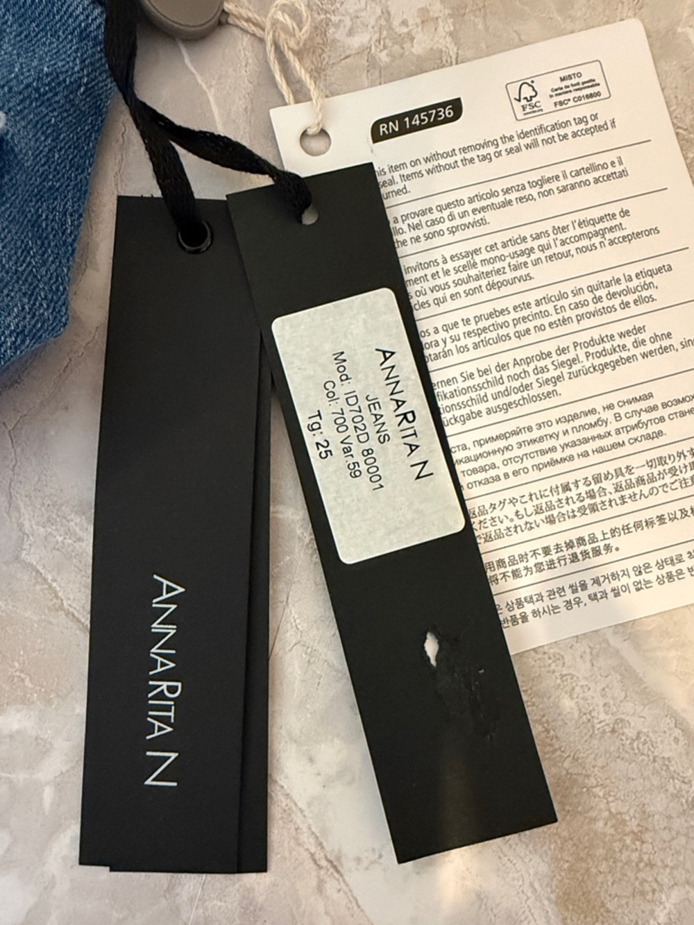Annarita N Skinny Blue Jeans
NWT
Size 25(Small) - Picture 5 of 5
